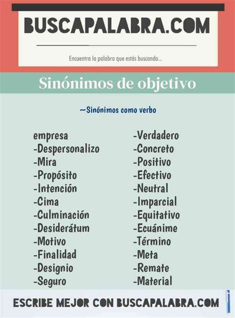 objetivo sinonimo